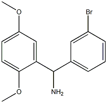 (3-bromophenyl)(2,5-dimethoxyphenyl)methanamine Structure