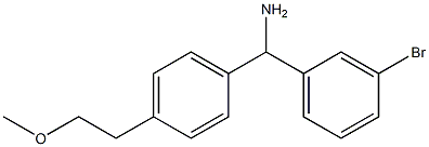 (3-bromophenyl)[4-(2-methoxyethyl)phenyl]methanamine Struktur