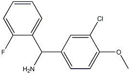 (3-chloro-4-methoxyphenyl)(2-fluorophenyl)methanamine|