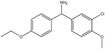 (3-chloro-4-methoxyphenyl)(4-ethoxyphenyl)methanamine|