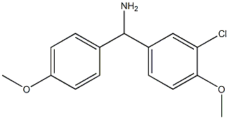 (3-chloro-4-methoxyphenyl)(4-methoxyphenyl)methanamine