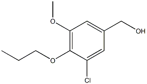 (3-chloro-5-methoxy-4-propoxyphenyl)methanol 结构式