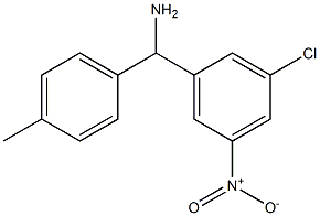 (3-chloro-5-nitrophenyl)(4-methylphenyl)methanamine 结构式