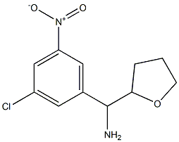 (3-chloro-5-nitrophenyl)(oxolan-2-yl)methanamine Structure