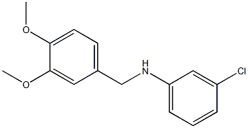 (3-chlorophenyl)(3,4-dimethoxyphenyl)methylamine Struktur
