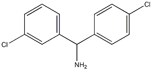 (3-chlorophenyl)(4-chlorophenyl)methanamine,,结构式