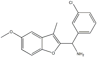  (3-chlorophenyl)(5-methoxy-3-methyl-1-benzofuran-2-yl)methanamine