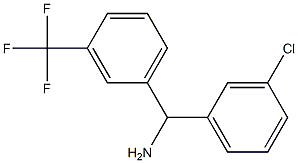 (3-chlorophenyl)[3-(trifluoromethyl)phenyl]methanamine,,结构式