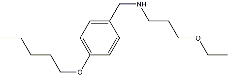 (3-ethoxypropyl)({[4-(pentyloxy)phenyl]methyl})amine Structure