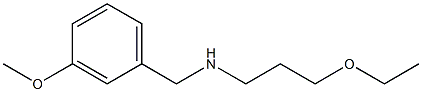 (3-ethoxypropyl)[(3-methoxyphenyl)methyl]amine 结构式