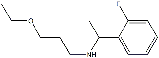(3-ethoxypropyl)[1-(2-fluorophenyl)ethyl]amine Structure