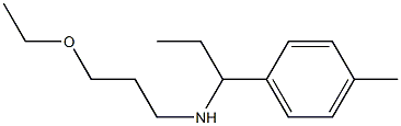 (3-ethoxypropyl)[1-(4-methylphenyl)propyl]amine Structure