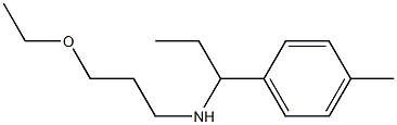 (3-ethoxypropyl)[1-(4-methylphenyl)propyl]amine Struktur