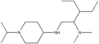 (3-ethyl-1-{[1-(propan-2-yl)piperidin-4-yl]amino}pentan-2-yl)dimethylamine