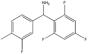  (3-fluoro-4-methylphenyl)(2,4,6-trifluorophenyl)methanamine