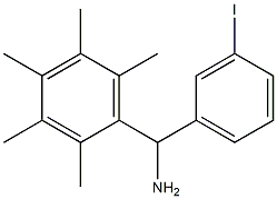 (3-iodophenyl)(2,3,4,5,6-pentamethylphenyl)methanamine Struktur