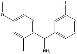 (3-iodophenyl)(4-methoxy-2-methylphenyl)methanamine Struktur