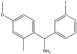 (3-iodophenyl)(4-methoxy-2-methylphenyl)methanamine Structure