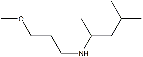 (3-methoxypropyl)(4-methylpentan-2-yl)amine Structure