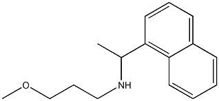 (3-methoxypropyl)[1-(naphthalen-1-yl)ethyl]amine,,结构式
