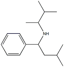 (3-methyl-1-phenylbutyl)(3-methylbutan-2-yl)amine,,结构式