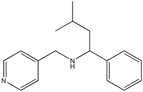 (3-methyl-1-phenylbutyl)(pyridin-4-ylmethyl)amine,,结构式