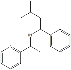 (3-methyl-1-phenylbutyl)[1-(pyridin-2-yl)ethyl]amine,,结构式