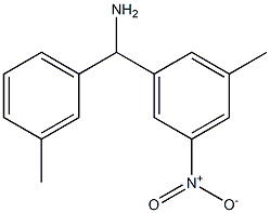 (3-methyl-5-nitrophenyl)(3-methylphenyl)methanamine Struktur