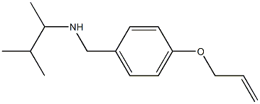 (3-methylbutan-2-yl)({[4-(prop-2-en-1-yloxy)phenyl]methyl})amine Structure