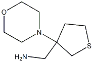 (3-morpholin-4-yltetrahydrothien-3-yl)methylamine,,结构式