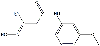 (3Z)-3-amino-3-(hydroxyimino)-N-(3-methoxyphenyl)propanamide|