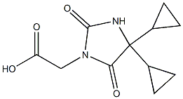 (4,4-dicyclopropyl-2,5-dioxoimidazolidin-1-yl)acetic acid 结构式