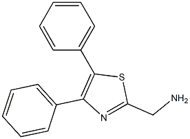 (4,5-diphenyl-1,3-thiazol-2-yl)methanamine,,结构式