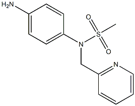 (4-aminophenyl)-N-(pyridin-2-ylmethyl)methanesulfonamide Structure