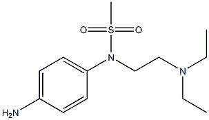 (4-aminophenyl)-N-[2-(diethylamino)ethyl]methanesulfonamide Structure