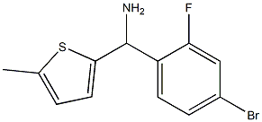 (4-bromo-2-fluorophenyl)(5-methylthiophen-2-yl)methanamine Structure