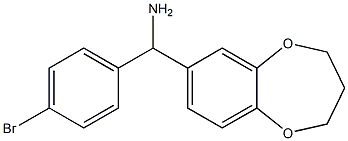 (4-bromophenyl)(3,4-dihydro-2H-1,5-benzodioxepin-7-yl)methanamine Structure