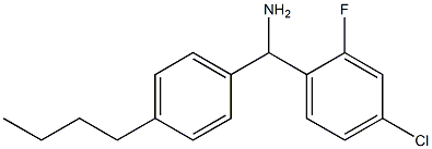 (4-butylphenyl)(4-chloro-2-fluorophenyl)methanamine 化学構造式