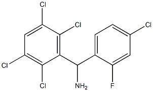 (4-chloro-2-fluorophenyl)(2,3,5,6-tetrachlorophenyl)methanamine|