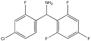  (4-chloro-2-fluorophenyl)(2,4,6-trifluorophenyl)methanamine