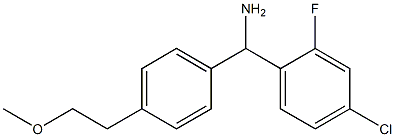(4-chloro-2-fluorophenyl)[4-(2-methoxyethyl)phenyl]methanamine