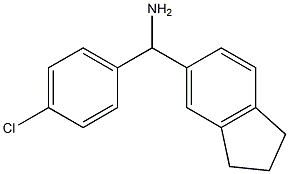 (4-chlorophenyl)(2,3-dihydro-1H-inden-5-yl)methanamine Structure