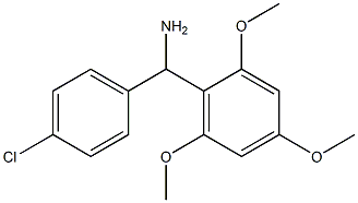 (4-chlorophenyl)(2,4,6-trimethoxyphenyl)methanamine Struktur