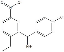 (4-chlorophenyl)(2-ethyl-5-nitrophenyl)methanamine