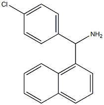 (4-chlorophenyl)(naphthalen-1-yl)methanamine Structure