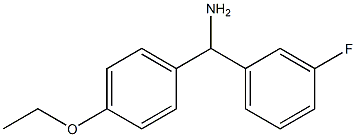 (4-ethoxyphenyl)(3-fluorophenyl)methanamine Structure