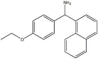 (4-ethoxyphenyl)(naphthalen-1-yl)methanamine,,结构式