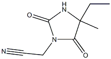 (4-ethyl-4-methyl-2,5-dioxoimidazolidin-1-yl)acetonitrile Structure