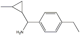 (4-ethylphenyl)(2-methylcyclopropyl)methanamine Structure