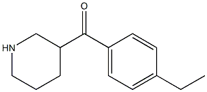 (4-ethylphenyl)(piperidin-3-yl)methanone,,结构式